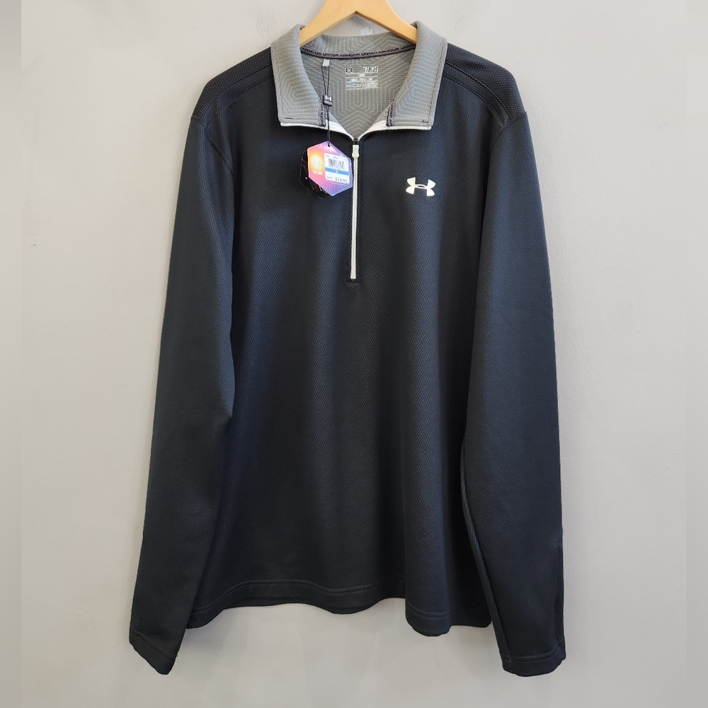 Under Armour ColdGear Infrared Black Pullover Jacket 1/2 Zip Men's Size XL